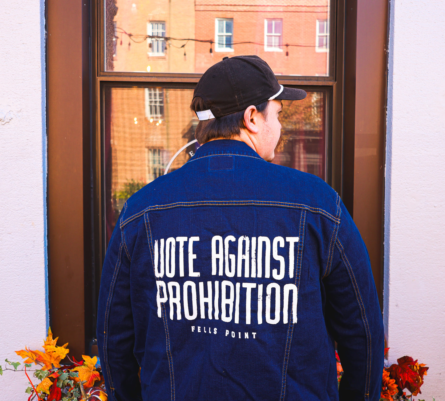 Vote Against Prohibition Blue Jean Jacket