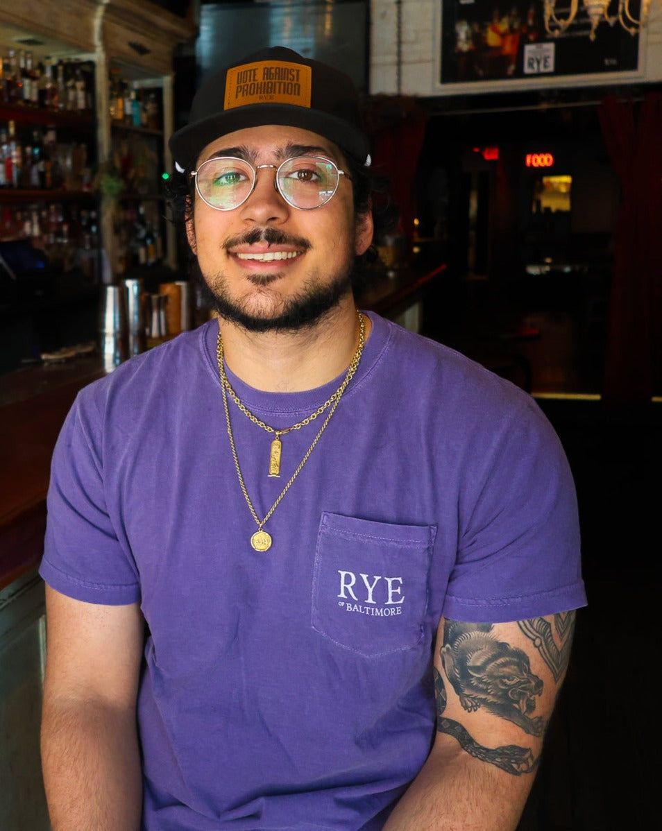 Vote Against Prohibition Pocket T-shirt | Purple
